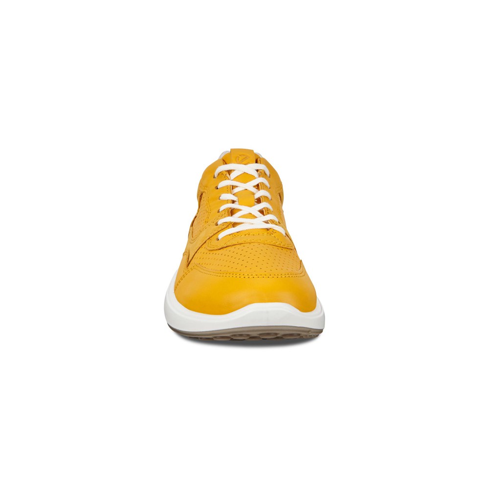 Womens Sneakers - ECCO Soft 7 Runner - Yellow/White - 2579BXJDZ